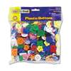 THE CHENILLE KRAFT COMPANY Plastic Button Assortment, 1 lbs., Assorted Colors/Sizes