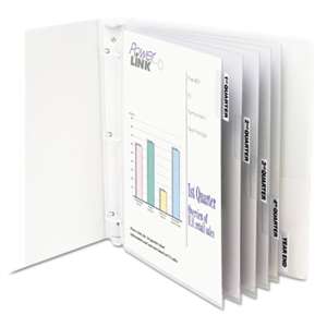 C-LINE PRODUCTS, INC Sheet Protectors with Index Tabs, Heavy, Clear Tabs, 2", 11 x 8 1/2, 5/ST