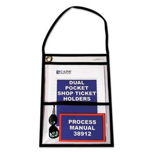 C-LINE PRODUCTS, INC Shop Ticket Holders with Strap, Stitched, 150", 9 x 12, 15/BX