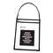 C-LINE PRODUCTS, INC Shop Ticket Holder with Strap, Black, Stitched, 75", 9 x 12, 15/BX