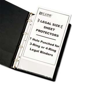 C-LINE PRODUCTS, INC Heavyweight Poly Sheet Protector, Clear, 2", 14 x 8 1/2, 50/BX