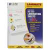 C-LINE PRODUCTS, INC Cleer Adheer Self-Adhesive Laminating Film, 2 mil, 9" x 12", 50/Box