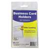 C-LINE PRODUCTS, INC Self-Adhesive Business Card Holders, Side Load, 3 1/2 x 2, Clear, 10/Pack
