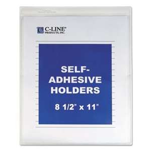 C-LINE PRODUCTS, INC Self-Adhesive Shop Ticket Holders, Heavy, 15", 8 1/2 x 11, 50/BX