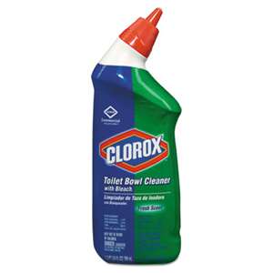 CLOROX SALES CO. Toilet Bowl Cleaner with Bleach, Fresh, 24oz Bottle