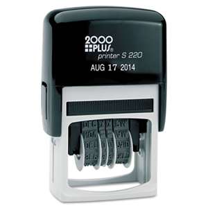 CONSOLIDATED STAMP Economy Dater, Self-Inking, Black
