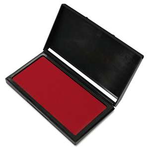 CONSOLIDATED STAMP Microgel Stamp Pad for 2000 PLUS, 2 3/4 x 4 1/4, Red