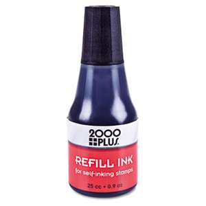 2000 PLUS 032962 2000 PLUS Self-Inking Refill Ink, Black, 0.9 oz. Bottle