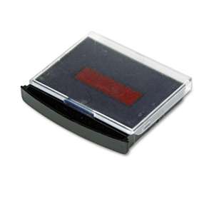 CONSOLIDATED STAMP Replacement Ink Pad for 2000 PLUS Two-Color Word Daters, Blue/Red