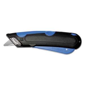 COSCO 091524 Box Cutter Knife w/Shielded Blade, Black/Blue