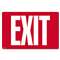 COSCO 098052 Glow-in-the-Dark Safety Sign, Exit, 12 x 8, Red