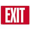 COSCO 098052 Glow-in-the-Dark Safety Sign, Exit, 12 x 8, Red
