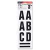 CONSOLIDATED STAMP Letters, Numbers & Symbols, Adhesive, 3", Black