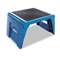 CRAMER Folding Step Stool, 250lb Cap, 14w x 11 1/4d x 9 3/4h, Blue