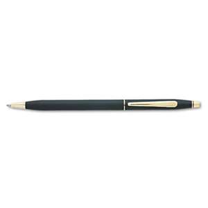 A.T. CROSS COMPANY Classic Century Ballpoint Twist-Action Pen, Black Ink, Medium