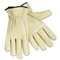 MCR SAFETY Full Leather Cow Grain Gloves, X-Large, 1 Pair