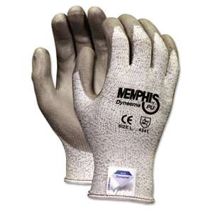 MCR SAFETY Memphis Dyneema Polyurethane Gloves, X-Large, White/Gray, Pair