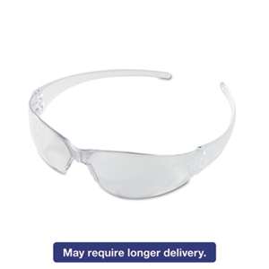 MCR SAFETY Checkmate Wraparound Safety Glasses, CLR Polycarbonate Frame, Coated Clear Lens