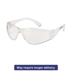 MCR SAFETY Checklite Safety Glasses, Clear Frame, Clear Lens