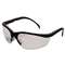 MCR SAFETY Klondike Safety Glasses, Matte Black Frame, Clear Lens