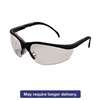 MCR SAFETY Klondike Safety Glasses, Matte Black Frame, Clear Lens