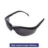 MCR SAFETY Klondike Safety Glasses, Matte Black Frame, Gray Lens