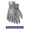 MCR SAFETY Ninja Force Polyurethane Coated Gloves, Large, Gray, Pair