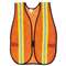MCR SAFETY Orange Safety Vest, 2 in. Reflective Strips, Polyester, Side Straps, One Size