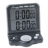 CHAMPION SPORT Dual Timer/Clock w/Jumbo Display, LCD, 3 1/2 x 1 x 4 1/2