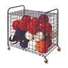 CHAMPION SPORT Lockable Ball Storage Cart, 24-Ball Capacity, 37w x 22d x 20h, Black