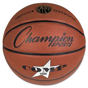 CHAMPION SPORT Composite Basketball, Official Size, 30", Brown