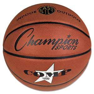 CHAMPION SPORT Composite Basketball, Official Intermediate, 29", Brown