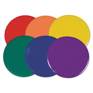 CHAMPION SPORT Extra Large Poly Marker Set, 12" Diameter, Assorted Colors, 6 Spots/Set