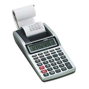 Casio HR8TM HR-8TM Handheld Portable Printing Calculator, Black Print, 1.6 Lines/Sec