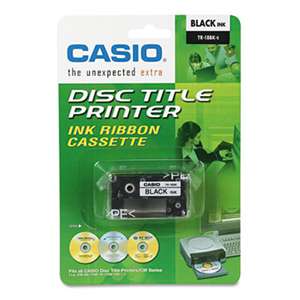 CASIO, INC. TR18BK Thermal Ink Ribbon Cartridge, Black