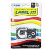 CASIO, INC. Label Printer Iron-On Transfer Tape, 18mm, Black on White