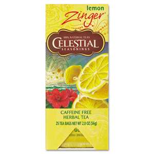 HAIN CELESTIAL GROUP INC. Tea, Herbal Lemon Zinger, 25/Box