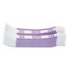 MMF INDUSTRIES Currency Straps, Violet, $2,000 in $20 Bills, 1000 Bands/Pack