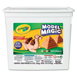 BINNEY & SMITH / CRAYOLA Model Magic Modeling Compound, Assorted Natural Colors, 2 lbs.