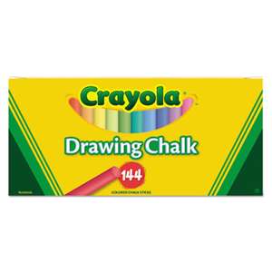 BINNEY & SMITH / CRAYOLA Colored Drawing Chalk, Six Each of 24 Assorted Colors, 144 Sticks/Set