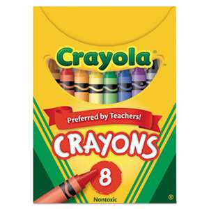 BINNEY & SMITH / CRAYOLA Classic Color Crayons, Tuck Box, 8 Colors