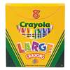 BINNEY & SMITH / CRAYOLA Large Crayons, Tuck Box, 8 Colors/Box