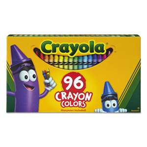 BINNEY & SMITH / CRAYOLA Classic Color Crayons in Flip-Top Pack with Sharpener, 96 Colors