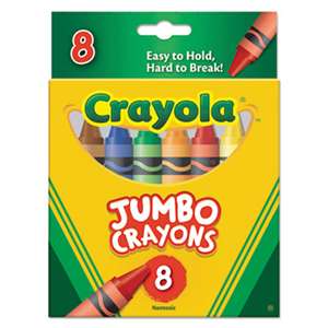 BINNEY & SMITH / CRAYOLA So Big Crayons, Large Size, 5 x 9/16, 8 Assorted Color Box