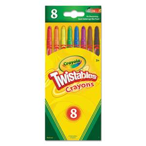 BINNEY & SMITH / CRAYOLA Twistable Crayons, 8 Traditional Colors/Set