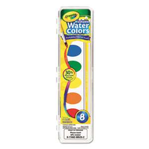 BINNEY & SMITH / CRAYOLA Washable Watercolor Paint, 8 Assorted Colors