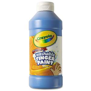 BINNEY & SMITH / CRAYOLA Washable Fingerpaint, Blue, 16 oz