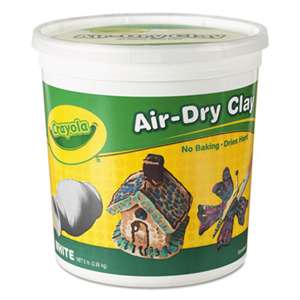 BINNEY & SMITH / CRAYOLA Air-Dry Clay, White, 5 lbs