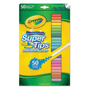 BINNEY & SMITH / CRAYOLA Washable Super Tips Markers, Assorted, 50/Set