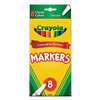 BINNEY & SMITH / CRAYOLA Non-Washable Markers, Fine Point, Classic Colors, 8/Set